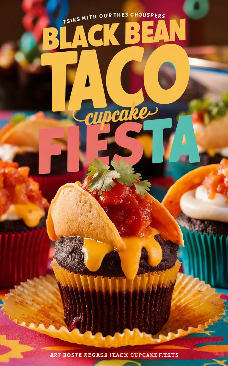 Black bean taco cups, Taco cupcake recipe, Fiesta taco cupcakes, Vegetarian taco cupcakes, Mini taco cupcakes