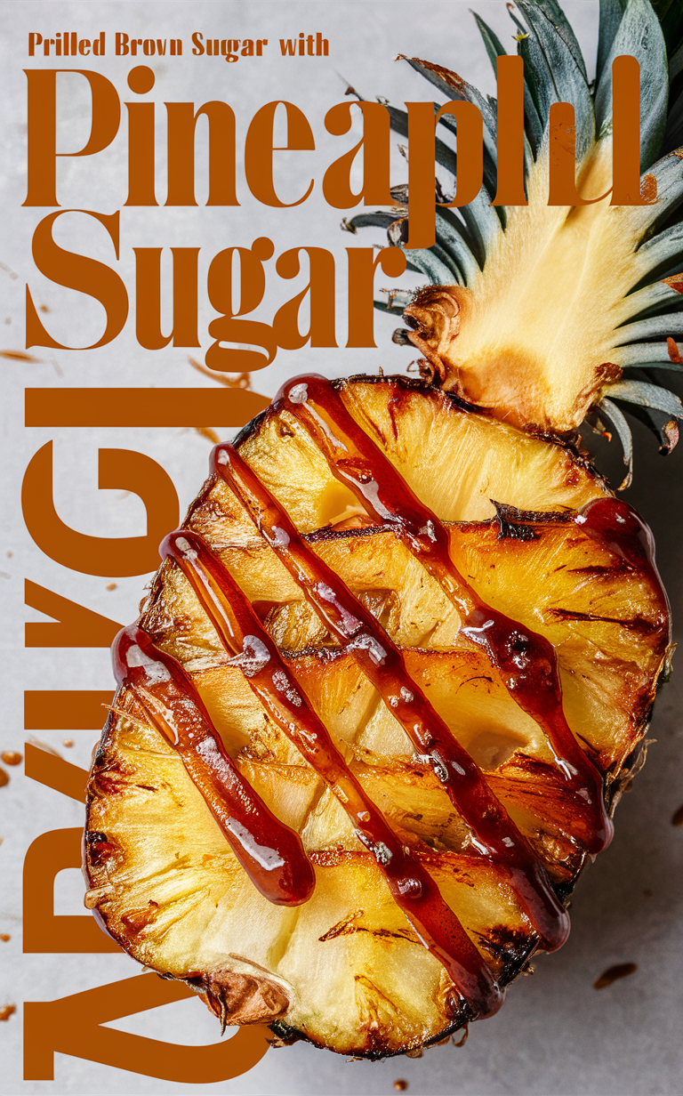 Brown Sugar Grilled Pineapple, Pineapple Recipe, Grilled Pineapple, Brown Sugar Pineapple, Sweet Grilled Pineapple