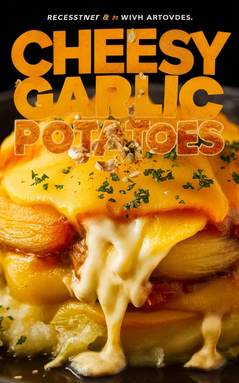 Cheesy garlic potatoes, Scalloped potatoes recipe, Creamy garlic potatoes, Cheesy garlic recipe, Garlic scalloped potatoes