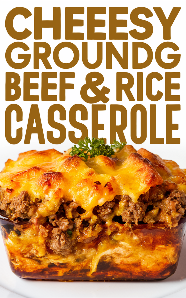 Cheesy ground beef casserole, Rice casserole recipe, Beef and rice bake, Cheesy meat and rice dish, Casserole with ground beef