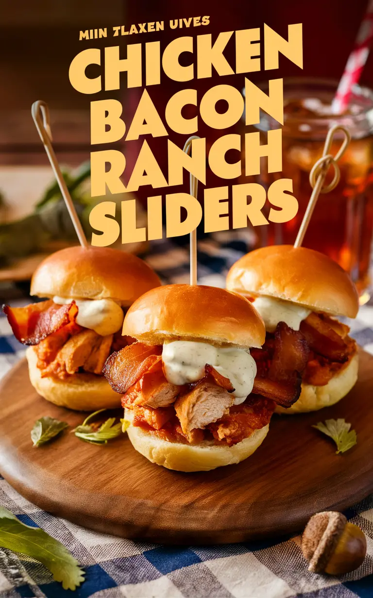 Chicken sliders, Bacon sliders, Ranch sliders, Bacon ranch sliders, Chicken bacon sliders