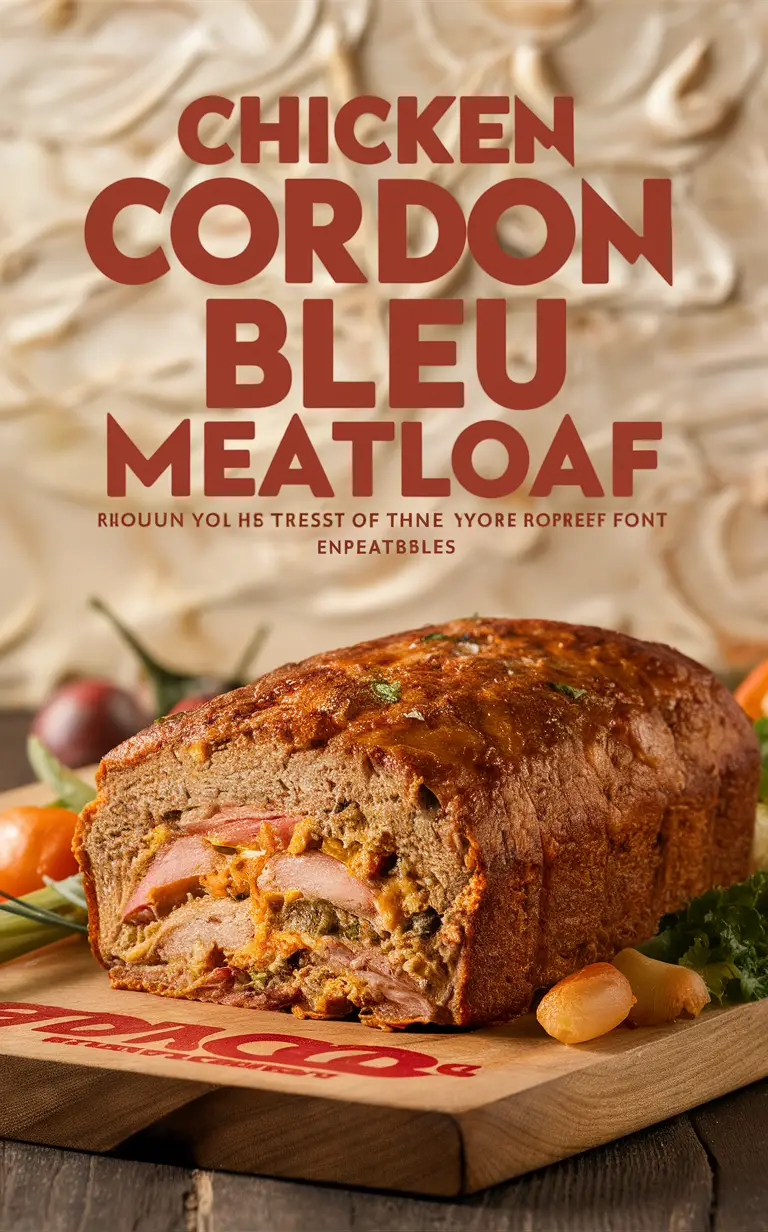 Chicken cordon bleu recipe, Gourmet meatloaf recipe, Delicious chicken meatloaf, Best meatloaf variations, Savory meatloaf ideas