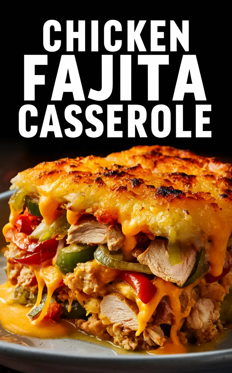 Chicken Fajita Casserole, Mexican Chicken Casserole, Fajita Casserole Recipe, Easy Chicken Fajita Casserole, Spicy Chicken Casserole