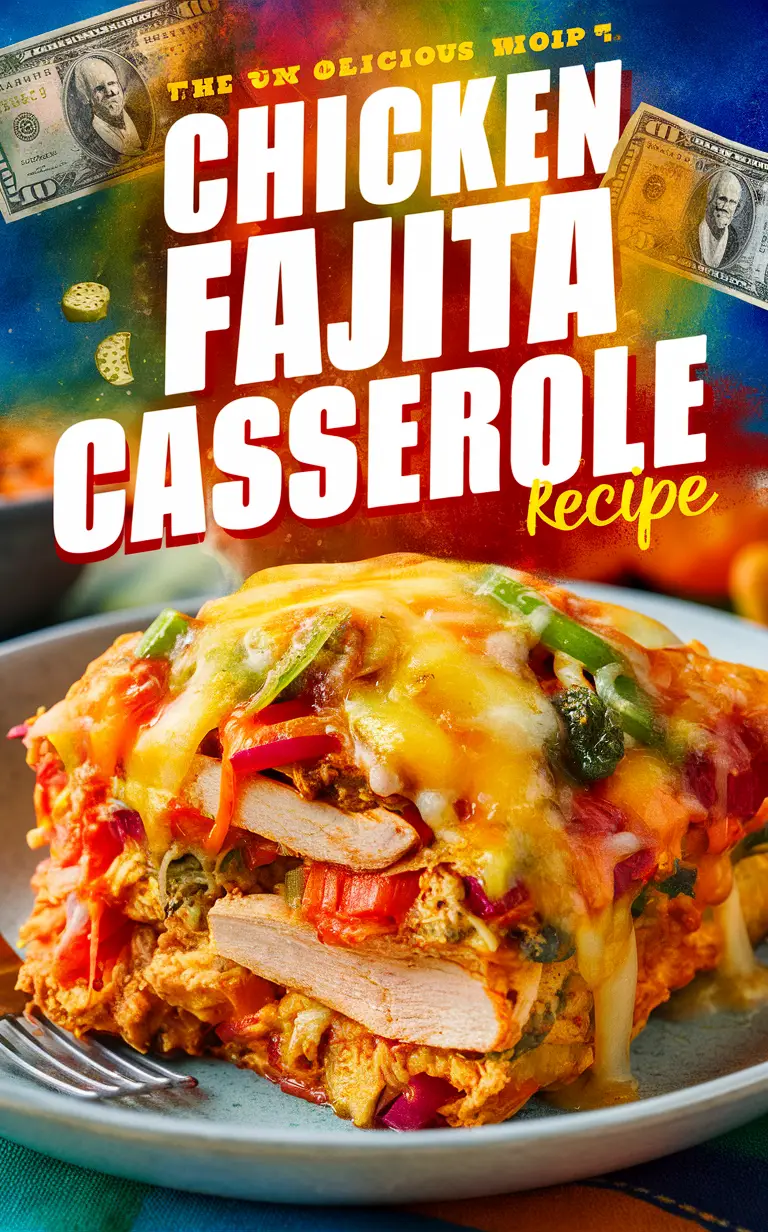 Chicken Fajita Casserole, Mexican Chicken Casserole, Fajita Casserole Recipe, Easy Chicken Fajita Casserole, Spicy Chicken Casserole