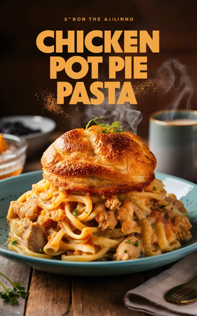 Chicken Pot Pie Pasta Recipe,, Easy Chicken Pot Pie, Homemade Chicken Pot Pie, Creamy Chicken Pot Pie, Chicken Bacon Pot Pie