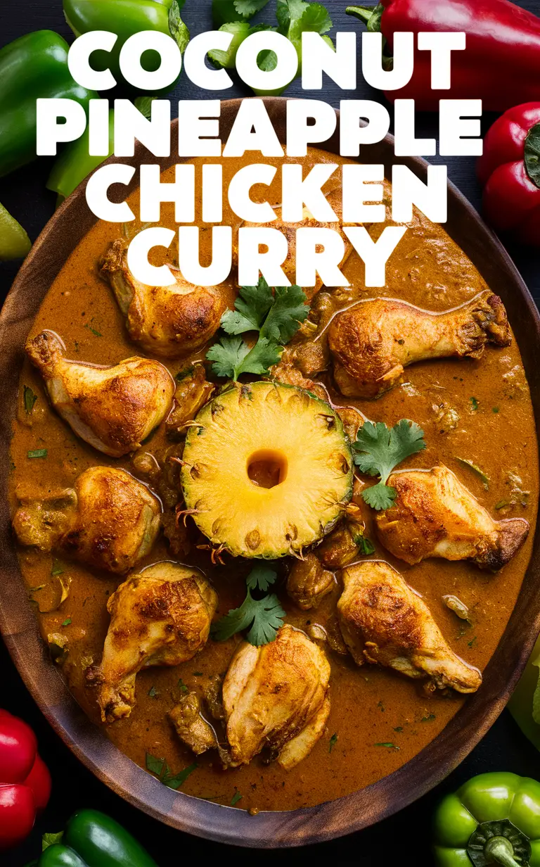 Coconut curry, Pineapple chicken, Curry recipe, Chicken curry, Coconut chicken