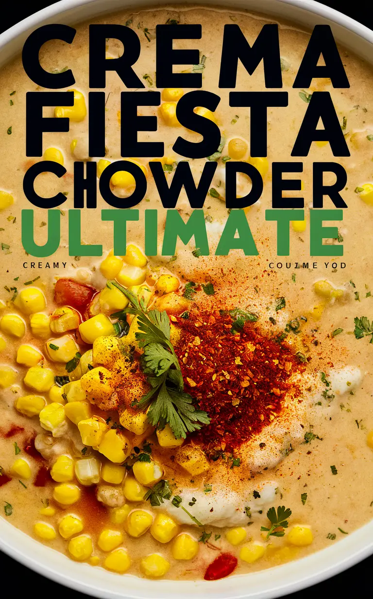 Creamy corn chowder, Corn chowder recipe, Creamy soup, Fiesta soup, Corn soup