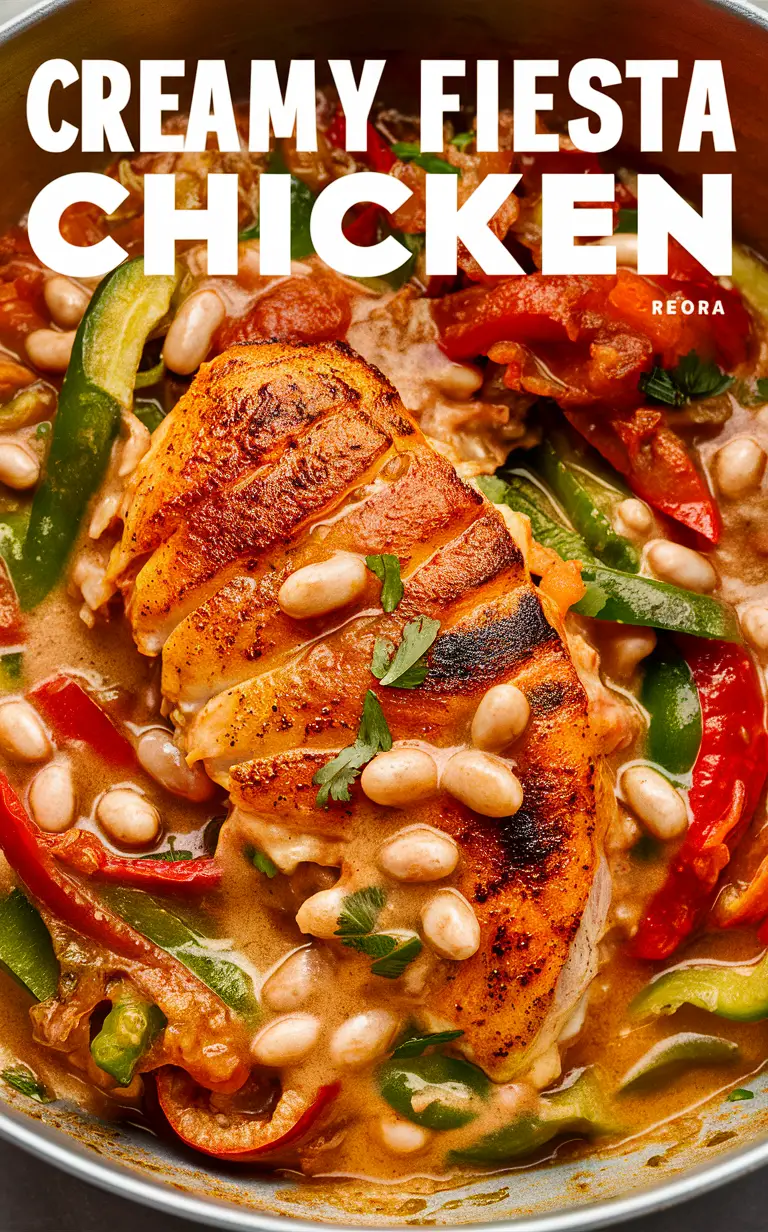 Creamy chicken recipes,Creamy white bean recipes,Creamy chicken fiesta,Creamy chicken with beans,Creamy chicken bean casserole