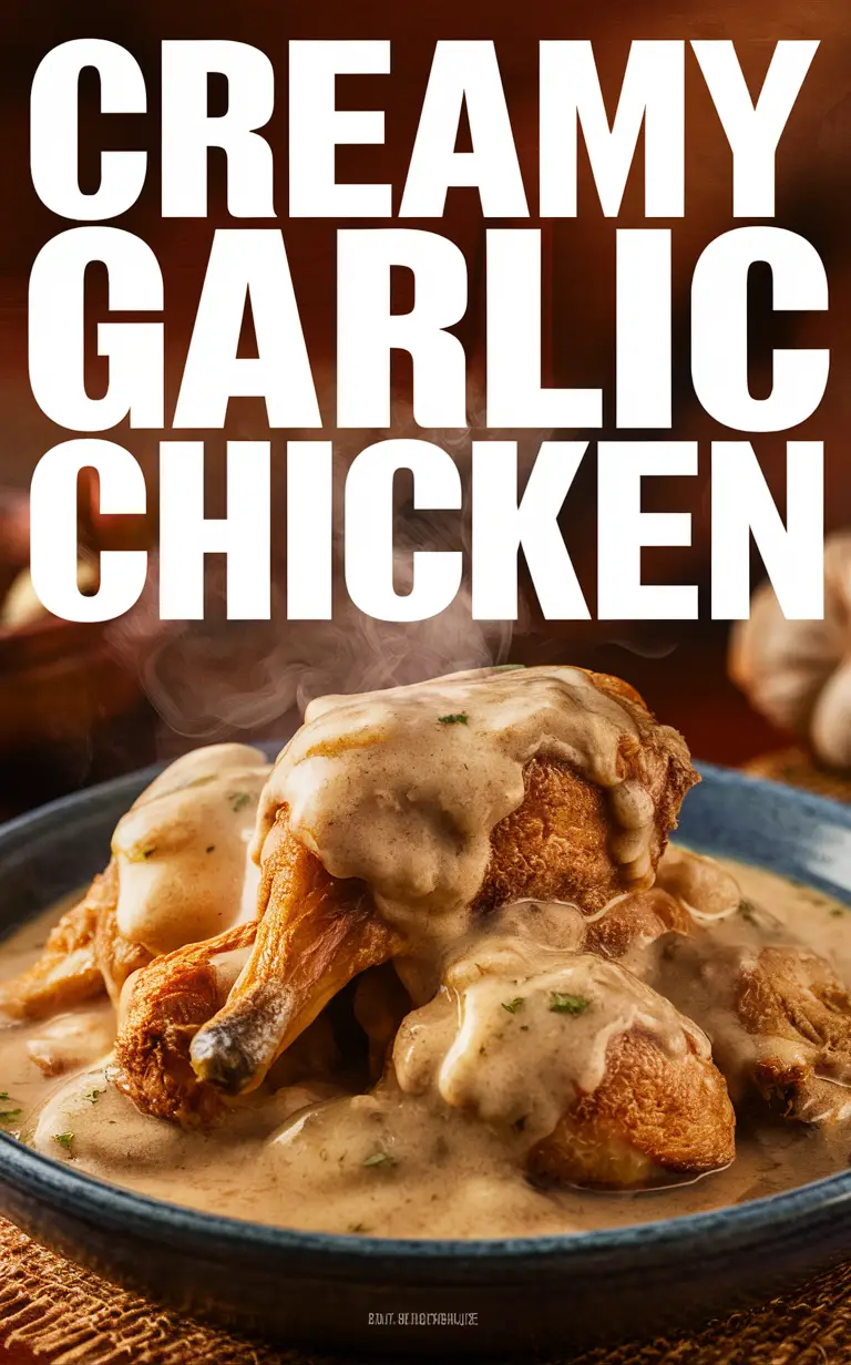 Creamy garlic chicken, garlic butter chicken, garlic chicken recipe, creamy chicken with garlic, garlic parmesan chicken