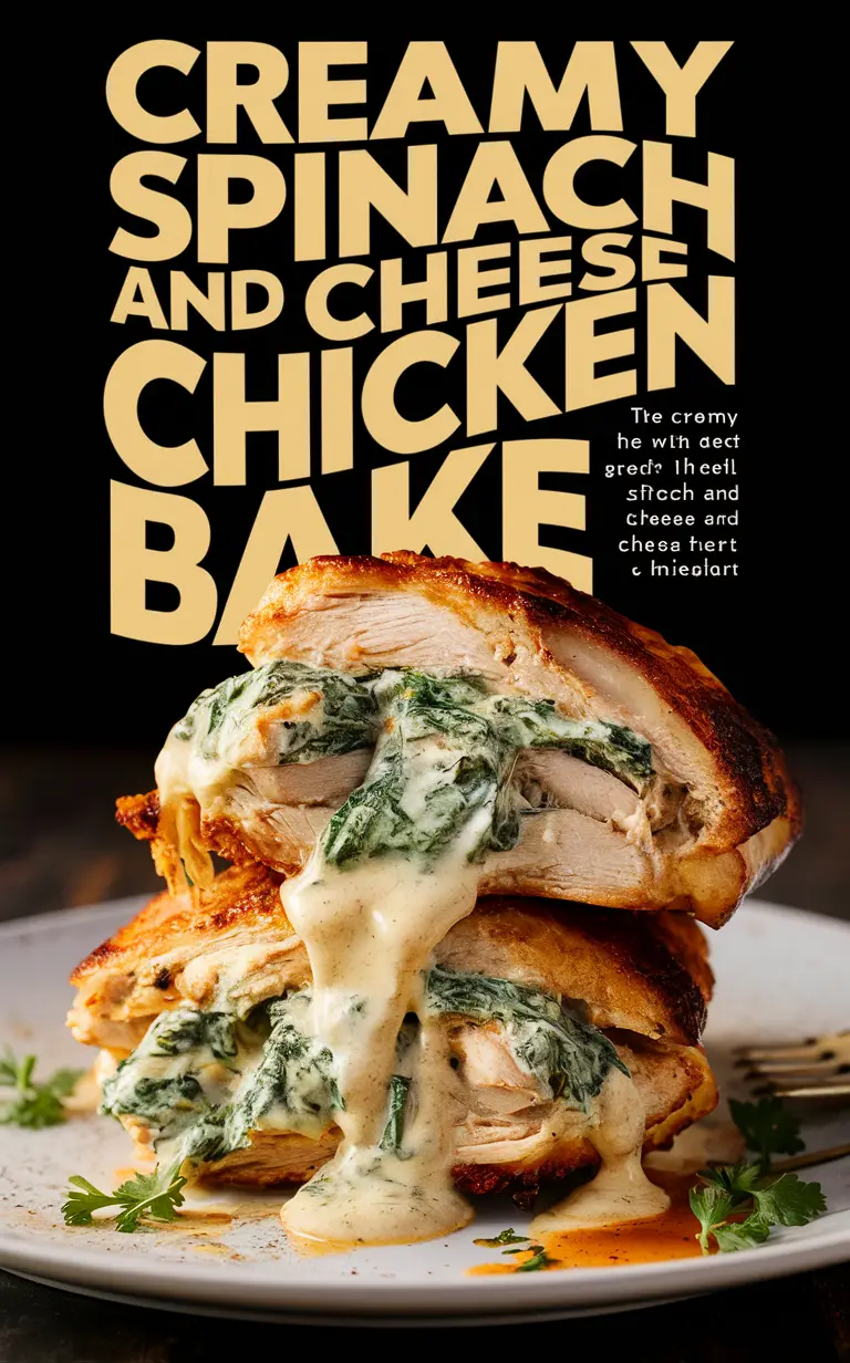 Spinach and cheese casserole, Cheesy stuffed chicken, Creamy chicken casserole, Spinach cheese bake, Stuffed chicken breast