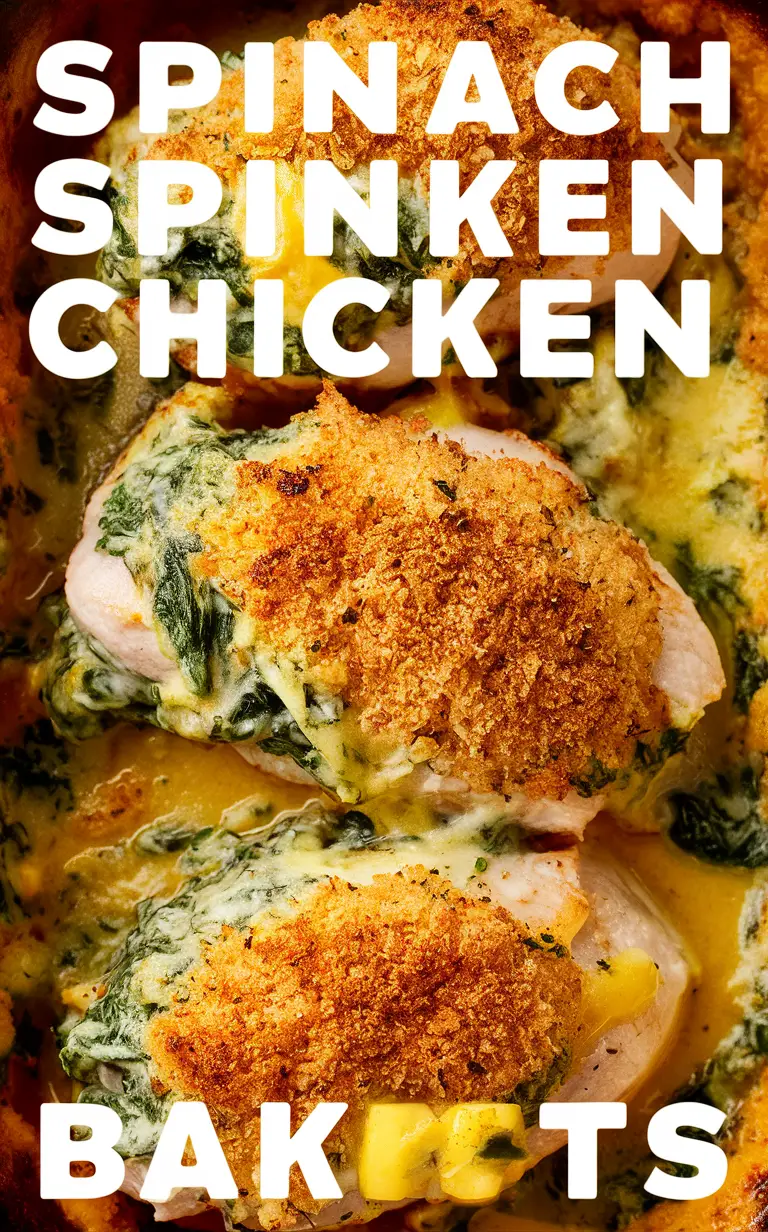 Spinach and cheese casserole, Cheesy stuffed chicken, Creamy chicken casserole, Spinach cheese bake, Stuffed chicken breast