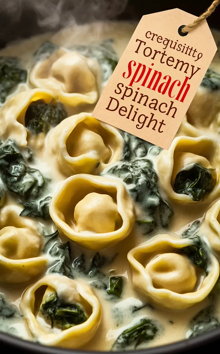 Creamy tortellini recipe, Spinach tortellini, Cheese tortellini, Creamy spinach pasta, Tortellini alfredo