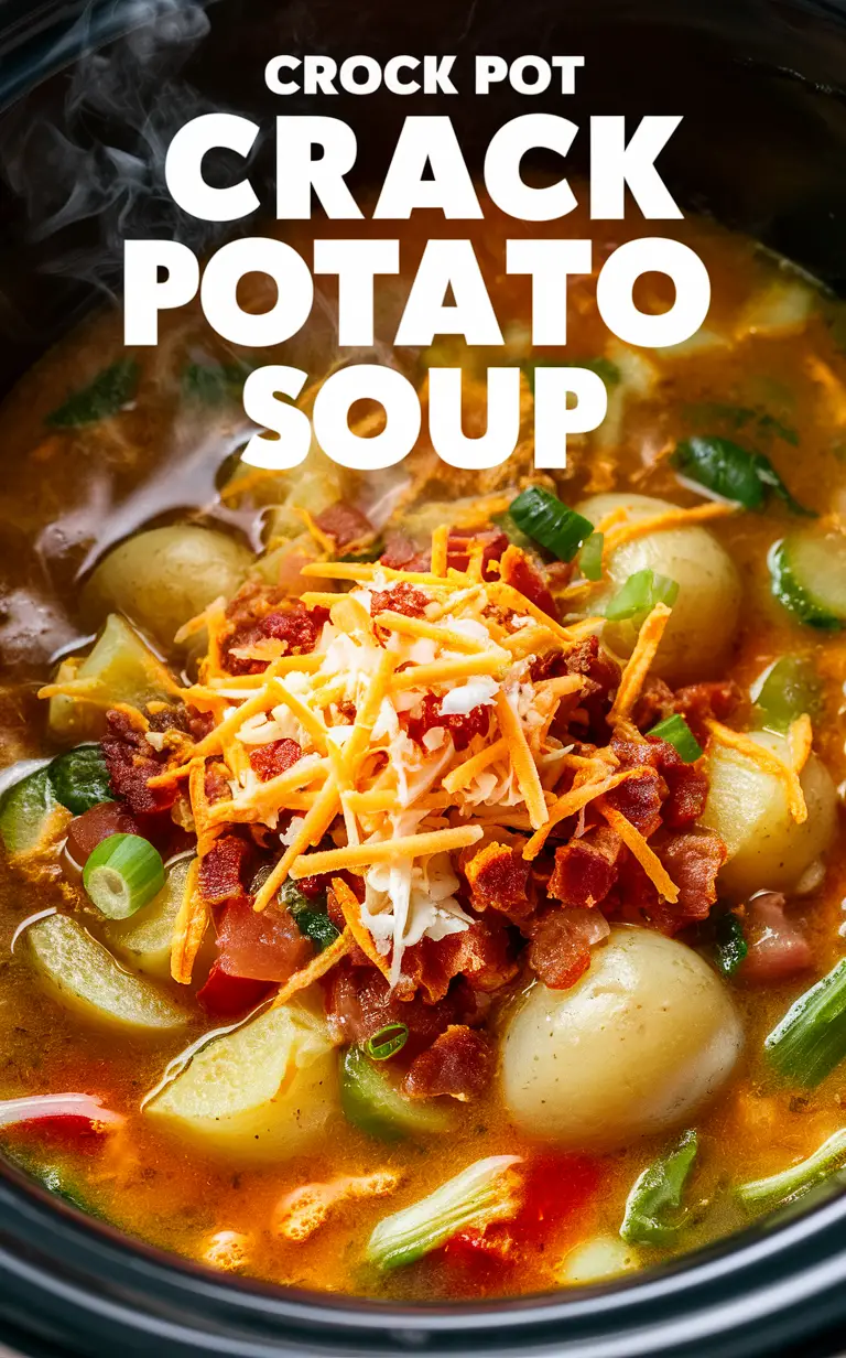 Crock Pot Potato Soup, Slow Cooker Potato Soup, Creamy Potato Soup, Potato Bacon Soup, Cheesy Potato Soup