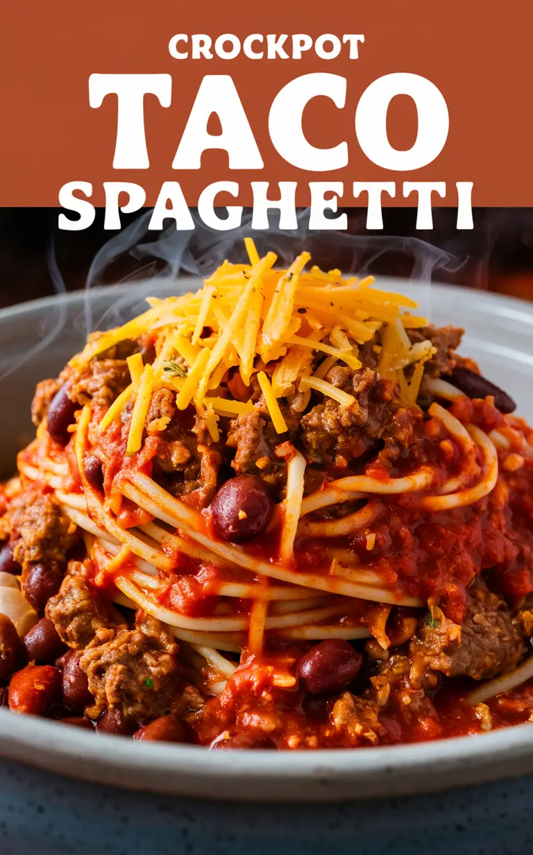 Crockpot Taco Spaghetti, Taco Spaghetti Recipe, Slow Cooker Taco Spaghetti, Easy Taco Spaghetti, Delicious Taco Spaghetti