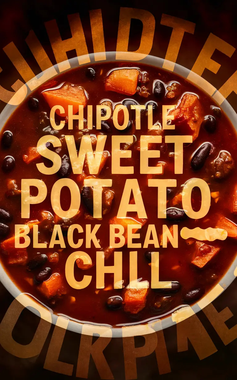 Chipotle chili recipe, Vegetarian chili recipe, Healthy chili recipe, Vegan chili recipe, Spicy black bean chili