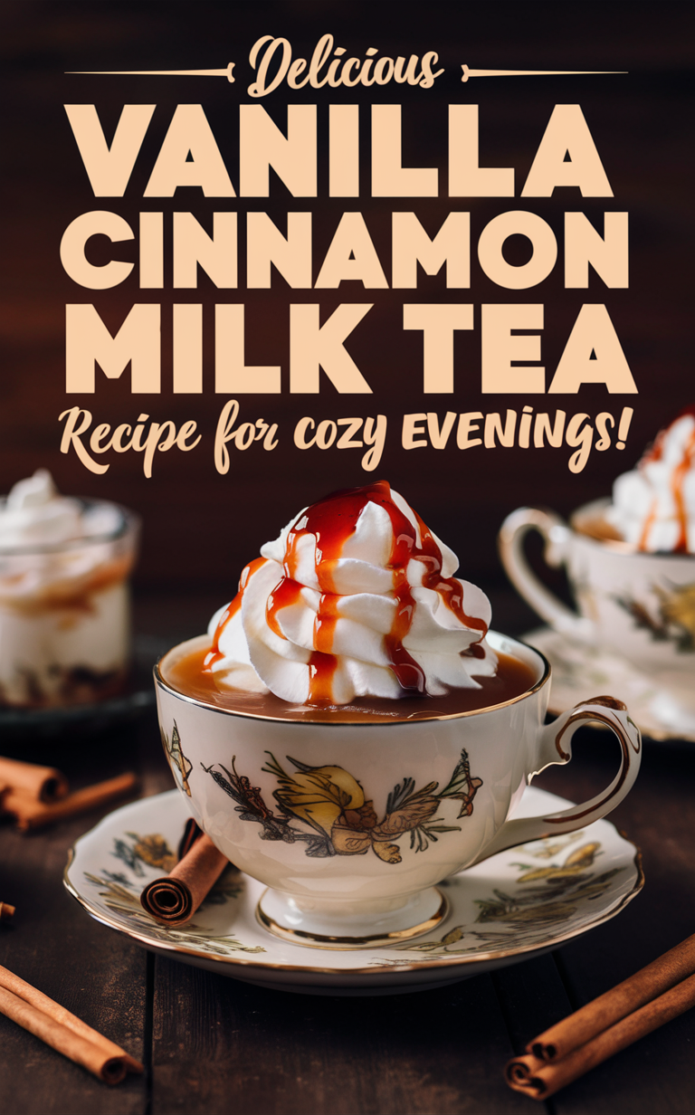 Delicious tea recipe, Vanilla cinnamon, Cozy evenings, Warm drink, Comforting beverage