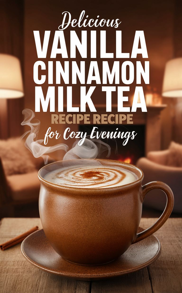 Delicious tea recipe,   
Vanilla cinnamon,    
Cozy evenings,    
Warm drink,    
Comforting beverage