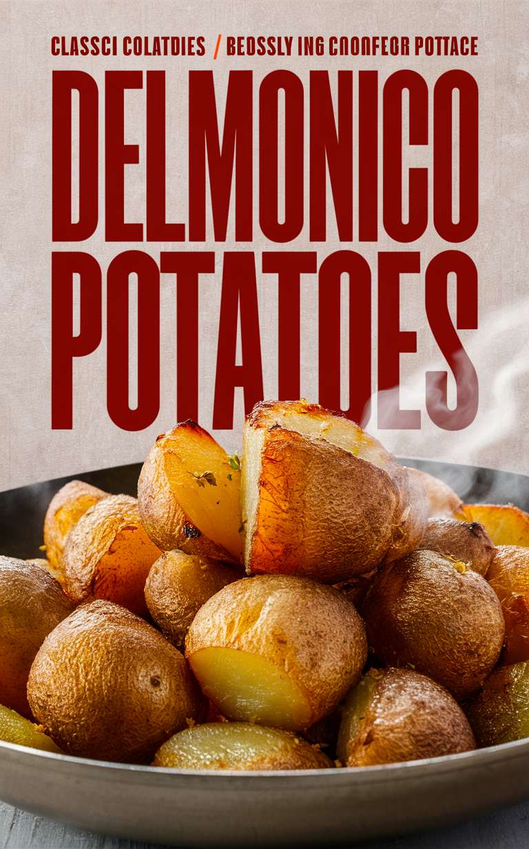 Delmonico potatoes, potato recipe, gourmet potatoes, luxury side dish, creamy potato dish