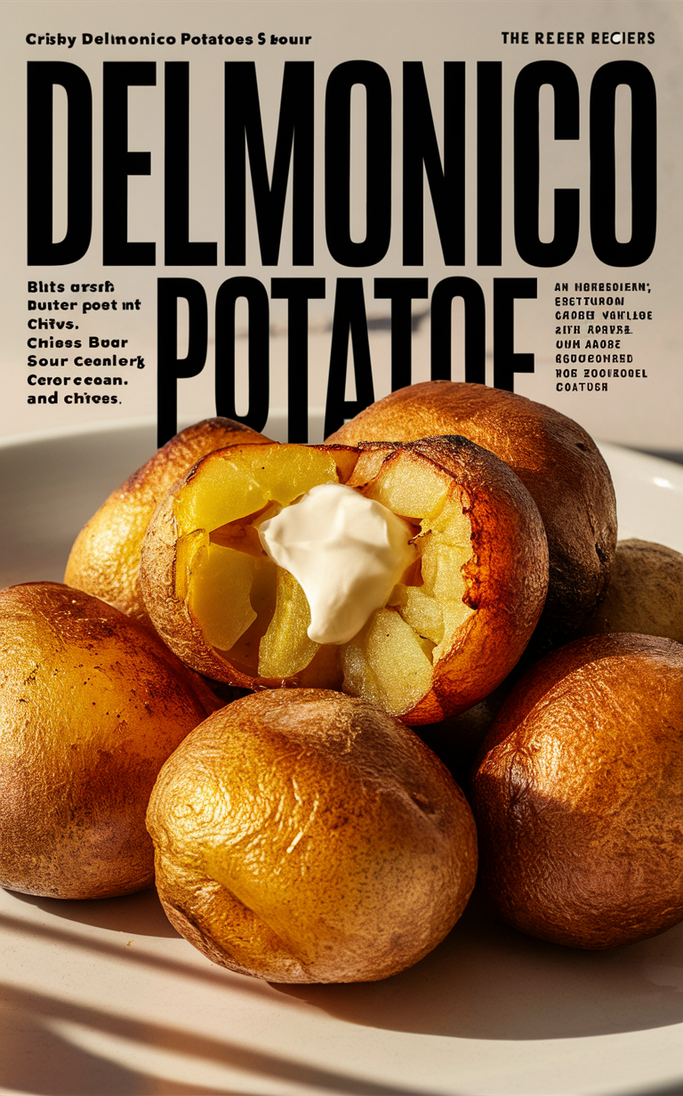 Delmonico potatoes, potato recipe, gourmet potatoes, luxury side dish, creamy potato dish