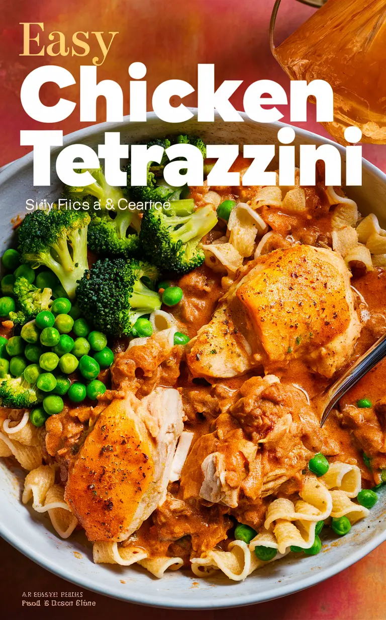 Chicken Tetrazzini recipe, Chicken Tetrazzini casserole, Creamy Chicken Tetrazzini, Homemade Chicken Tetrazzini, Chicken Tetrazzini bake