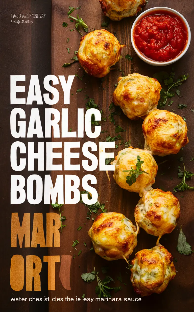 Garlic cheese bombs, Cheese stuffed garlic rolls, Cheesy garlic bread rolls, Garlic cheese pull-apart bread, Garlic cheese pastry