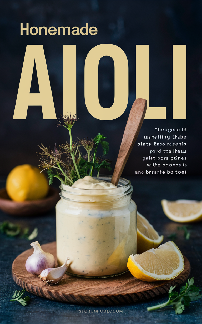 homemade aioli recipe, gourmet aioli, aioli variations, aioli ingredients, homemade aioli dip