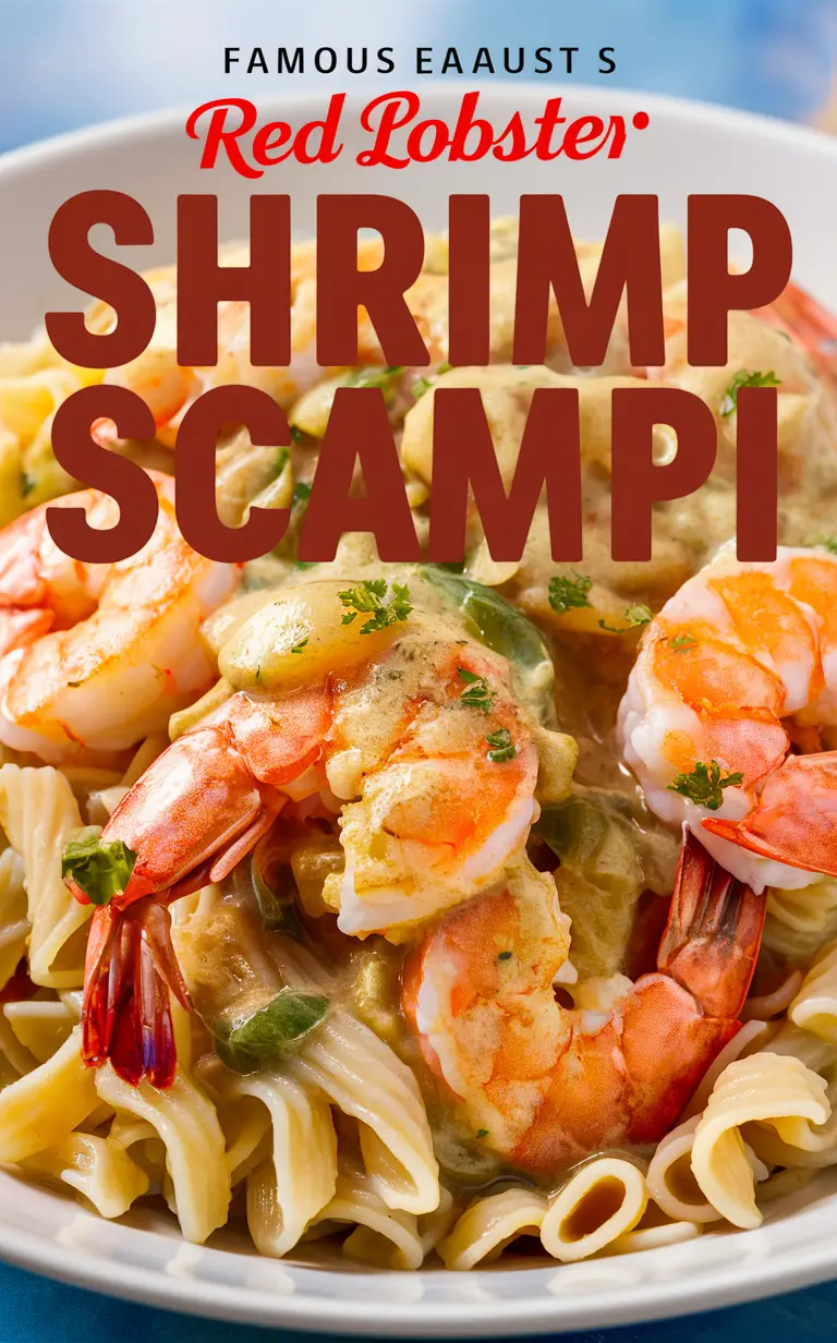 Red Lobster Shrimp Scampi, Shrimp Scampi recipe, Red Lobster recipe, Seafood recipe, Delicious shrimp dish