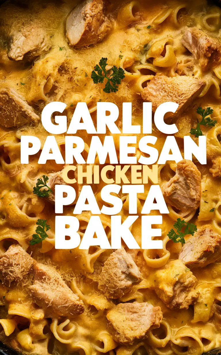 Garlic Parmesan Chicken, Pasta Bake, Chicken Pasta Bake, Parmesan Chicken, Baked Chicken Recipe