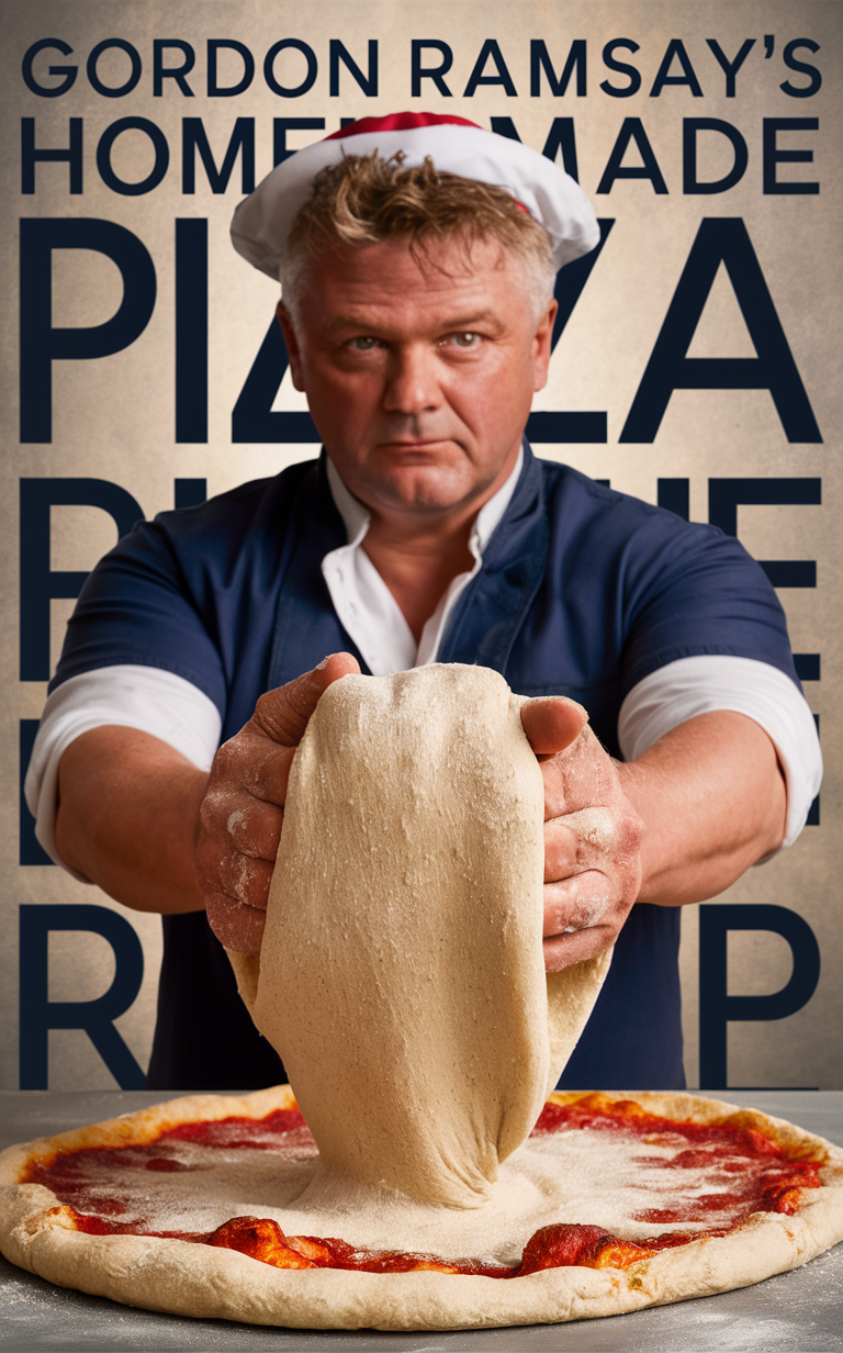 Gordon Ramsay pizza recipe, homemade pizza dough, authentic pizza recipe, pizza crust recipe, professional pizza dough