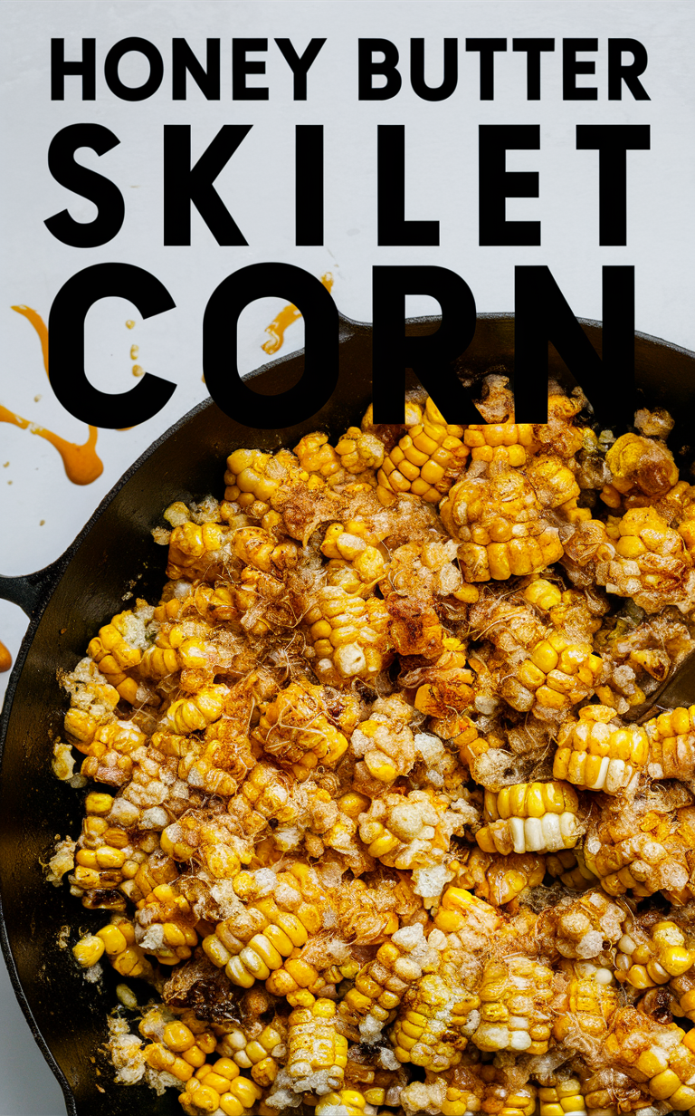 Honey Butter Corn Recipe, Skillet Corn Recipe, Sweetcorn Casserole, Cornbread Casserole Recipe, Creamed Corn Recipe