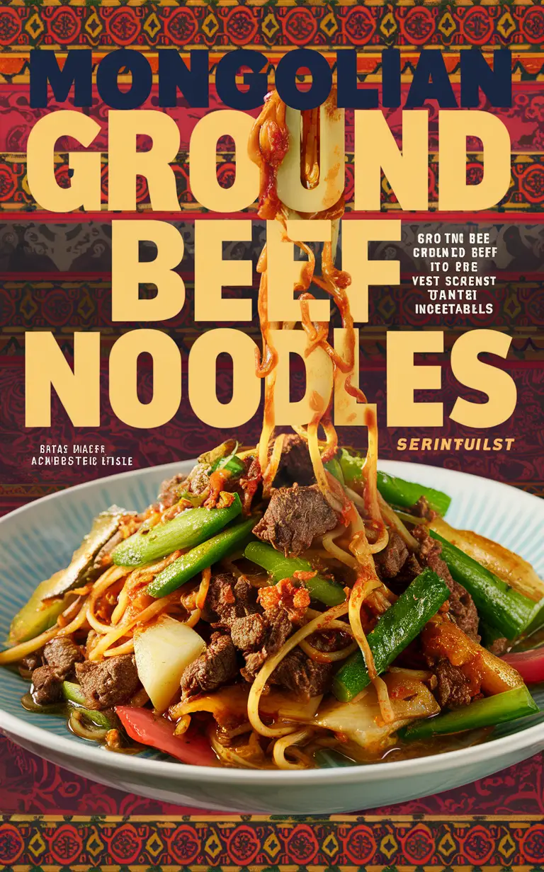 Mongolian beef recipe, beef noodle stir fry, Mongolian ground beef, Asian noodles recipe, stir fried noodles