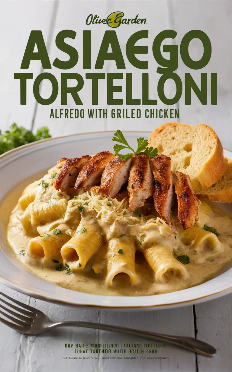 Olive Garden, Asiago Tortelloni Alfredo, Grilled Chicken Recipe, Italian Cuisine, Pasta Dish