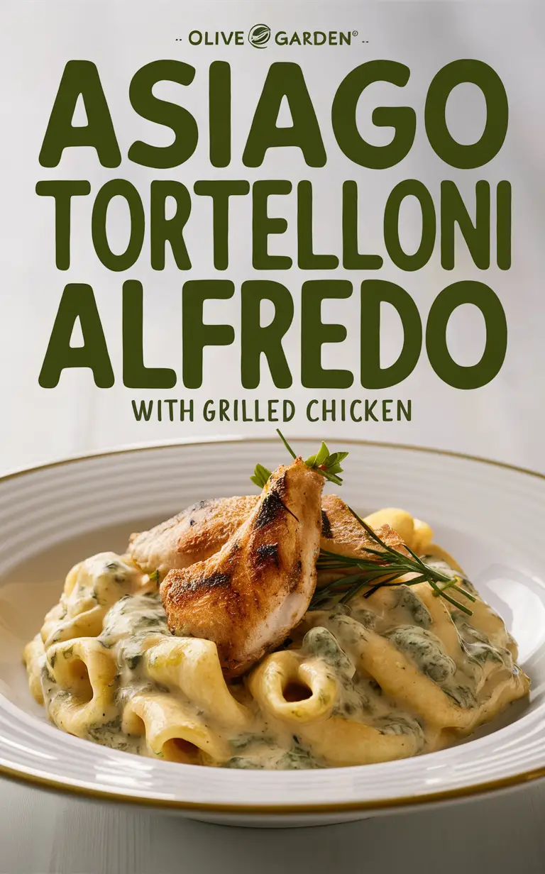 Olive Garden, Asiago Tortelloni Alfredo, Grilled Chicken Recipe, Italian Cuisine, Pasta Dish