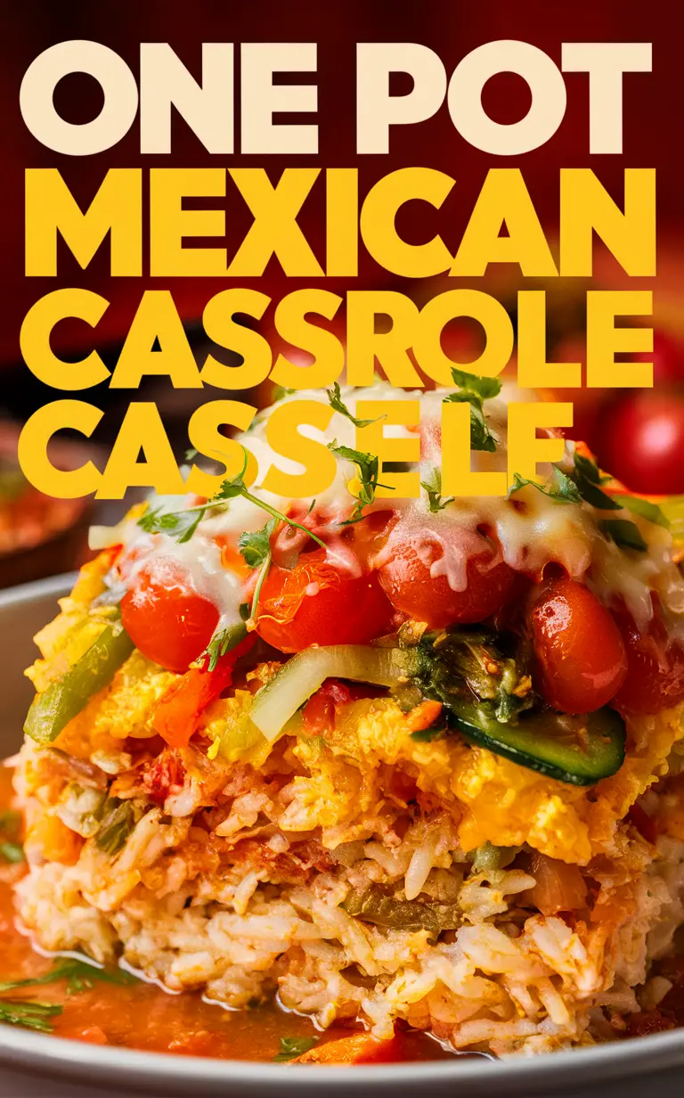 Mexican rice casserole, easy Mexican casserole, one-pot casserole, cheesy rice casserole, Mexican dinner recipe