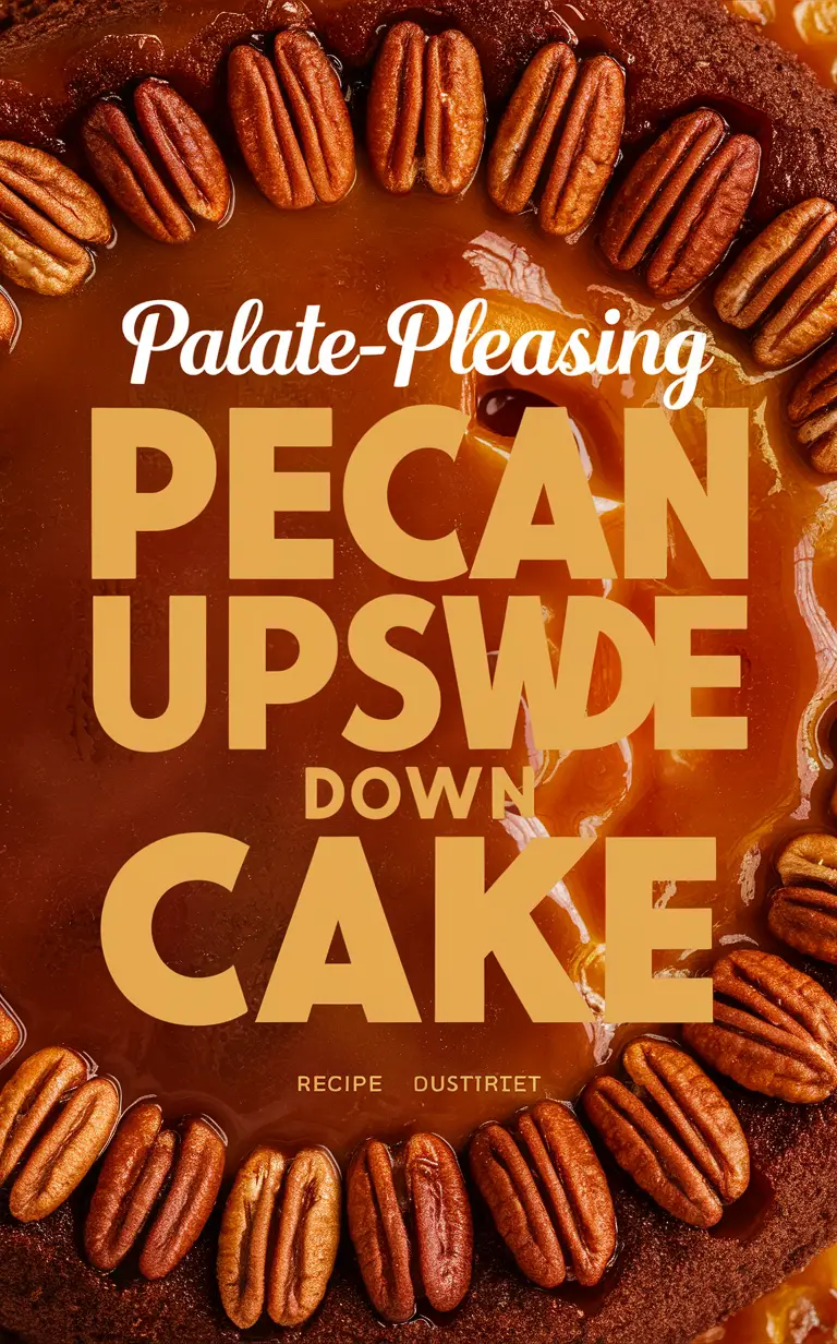 Upside Down Cake Recipe, Pecan Dessert, Delicious Pecan Cake, Flavorful Pecan Upside Down, Irresistible Pecan Treat