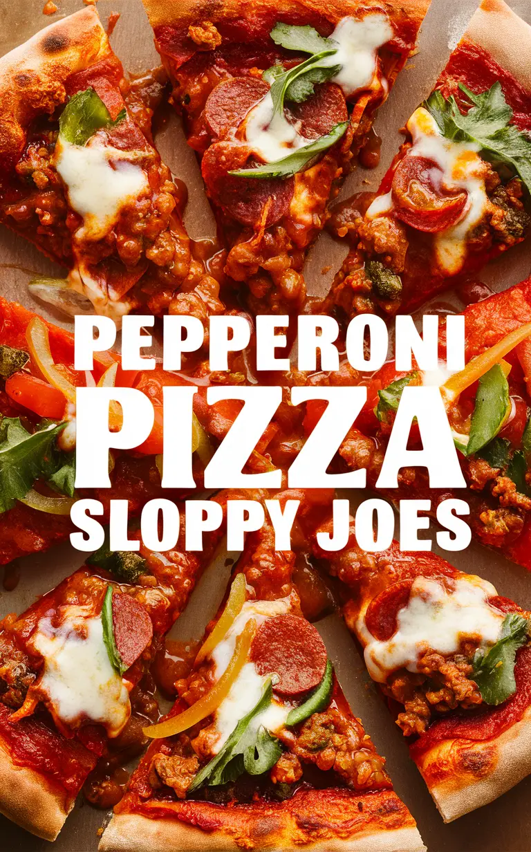 Pepperoni pizza, Sloppy Joes, Recipe, Easy, Delicious