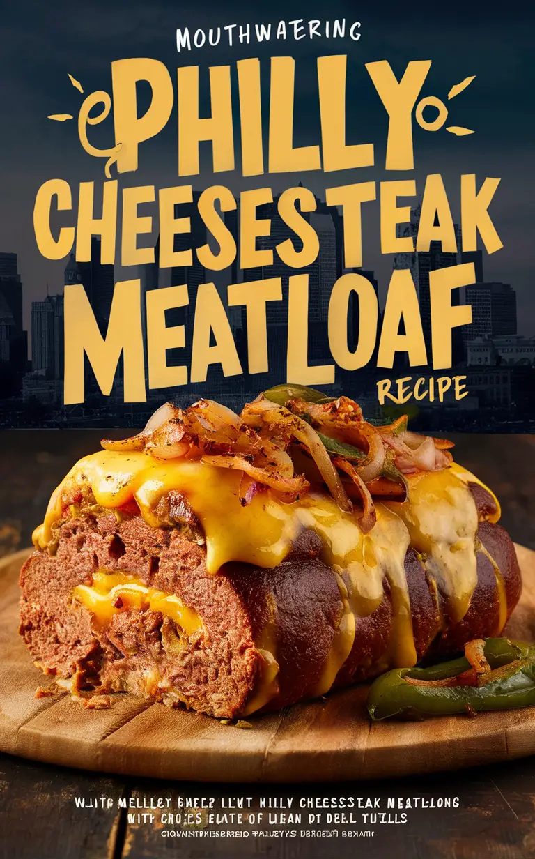 Philly Cheesesteak Meatloaf, Cheesesteak Recipe, Meatloaf, Philly Cheesesteak, Meatloaf Recipe