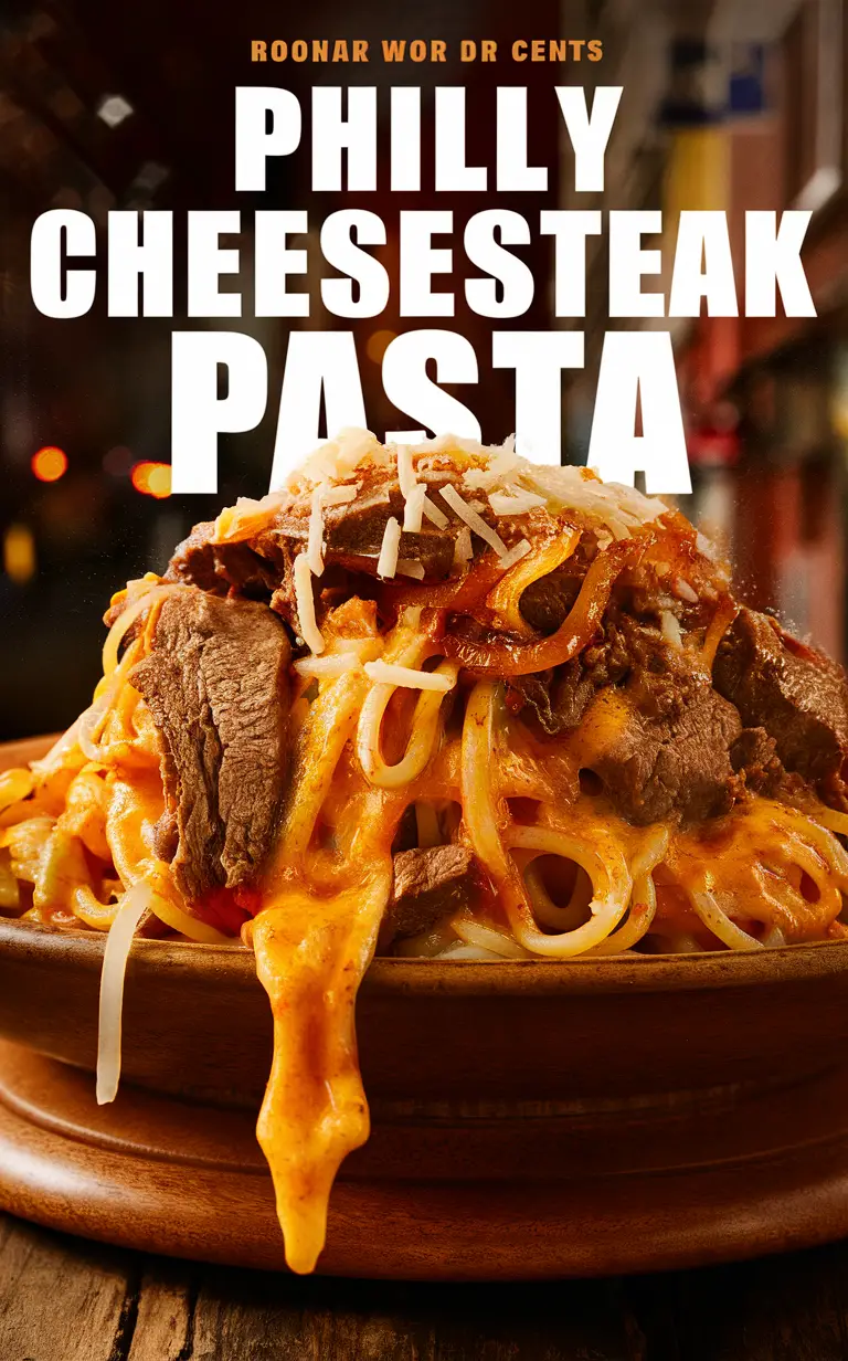 Cheesesteak pasta, Philly recipe, Cheesesteak dish, Pasta with cheesesteak, Philly Cheesesteak dinner