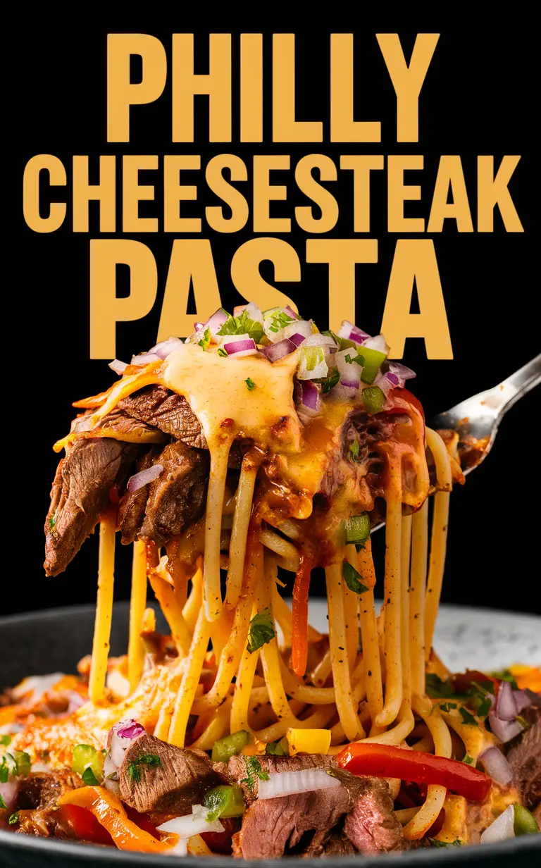 Cheesesteak pasta, Philly recipe, Cheesesteak dish, Pasta with cheesesteak, Philly Cheesesteak dinner