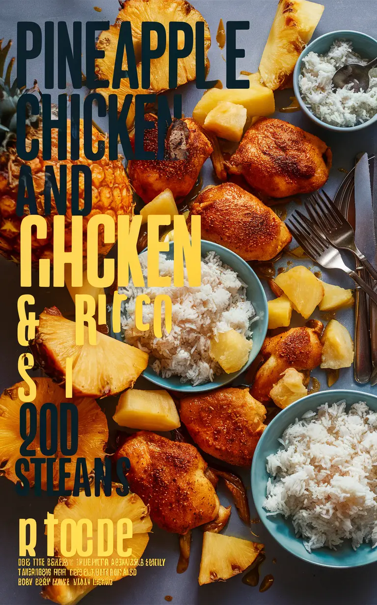 chicken and pineapple recipe, easy pineapple chicken recipe, Hawaiian chicken rice recipe, pineapple chicken skillet recipe, sweet and sour chicken with pineapple