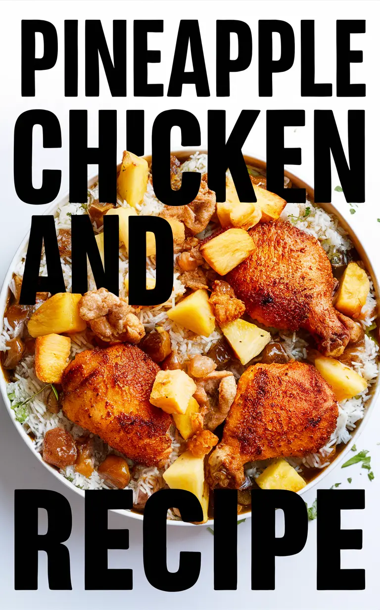 chicken and pineapple recipe, easy pineapple chicken recipe, Hawaiian chicken rice recipe, pineapple chicken skillet recipe, sweet and sour chicken with pineapple