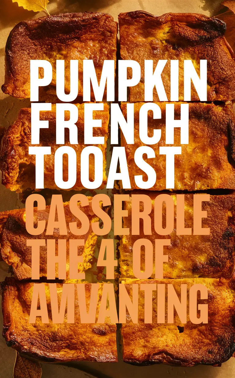 Pumpkin casserole recipe, Pumpkin french toast, Pumpkin breakfast casserole, Breakfast casserole recipe, Fall brunch recipe