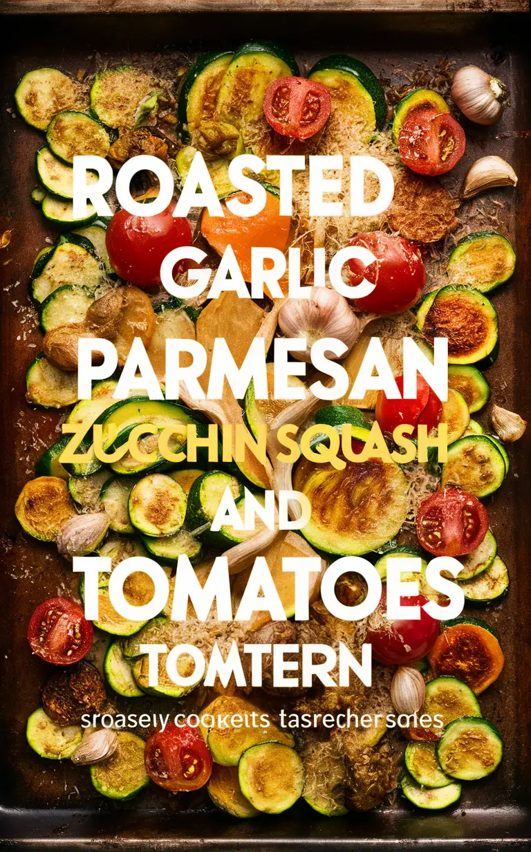 Roasted zucchini, Roasted squash, Garlic Parmesan zucchini, Roasted tomatoes, Garlic Parmesan squash