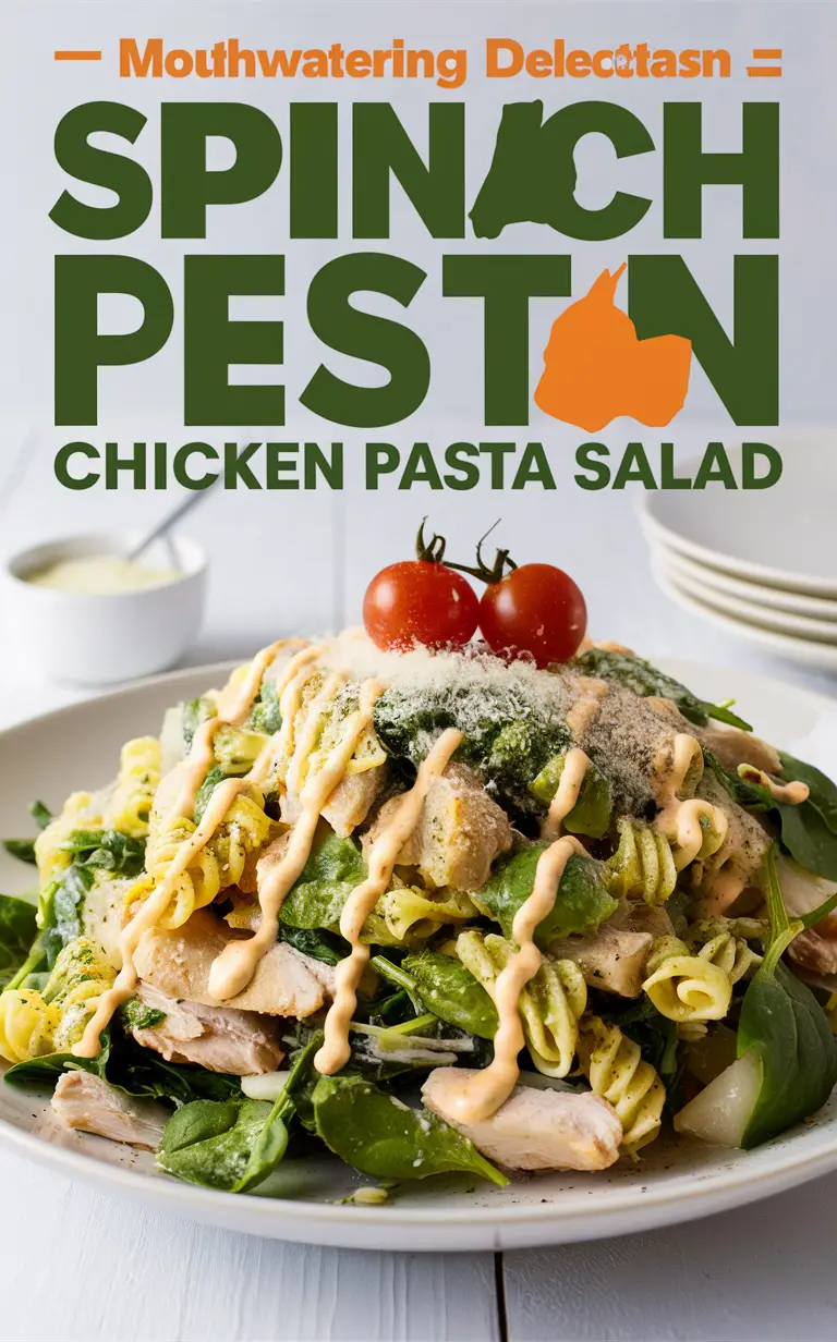 Spinach pesto pasta recipe, Spinach pesto chicken pasta, Best spinach pesto pasta, Spinach pesto supreme recipe, Spinach pesto chicken salad