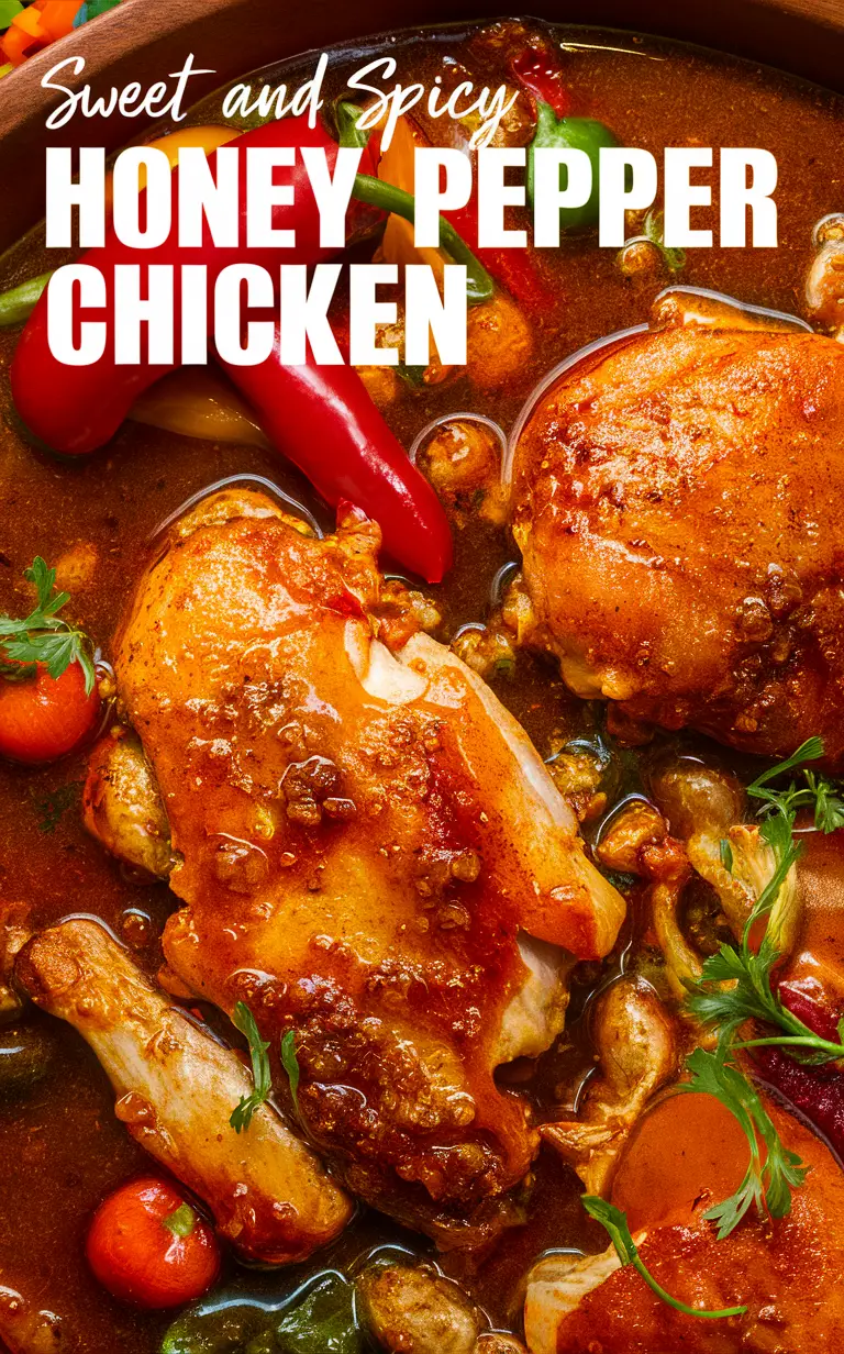 Honey glazed chicken, Spicy grilled chicken, Pepper chicken recipe, Honey pepper sauce, Spicy honey chicken