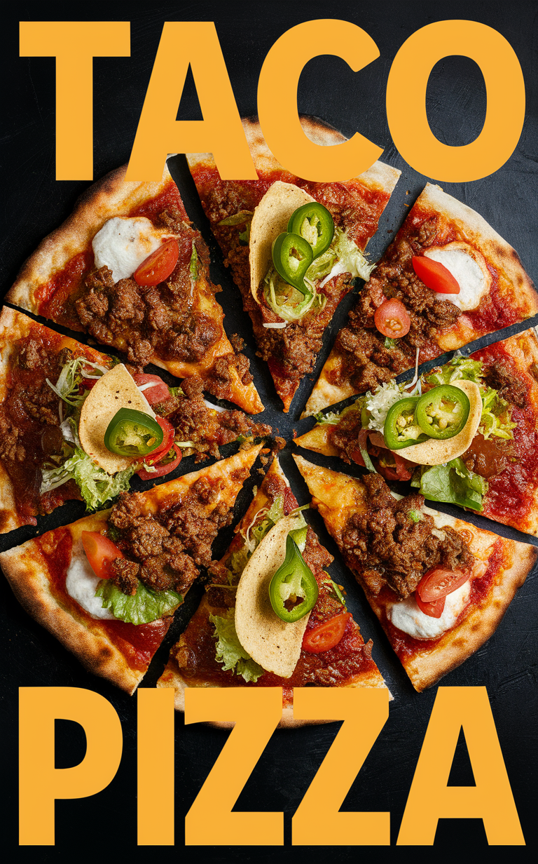 Taco pizza recipe, Quick taco pizza, Best taco pizza, Easy taco pizza, Delicious taco pizza