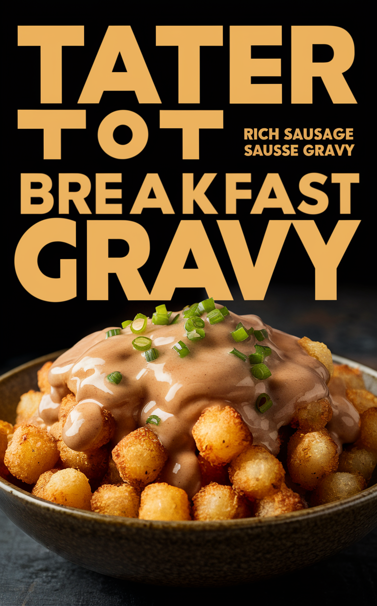 Breakfast recipes, Sausage gravy recipe, Breakfast bowl, Tater tots recipe, Savory breakfast