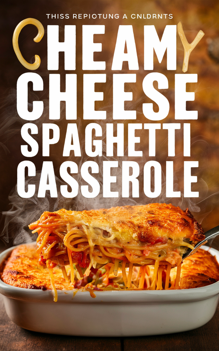 Cream cheese spaghetti casserole, 
Cheesy baked pasta, 
Baked spaghetti casserole, 
Creamy baked noodles, 
Cheese lover's casserole