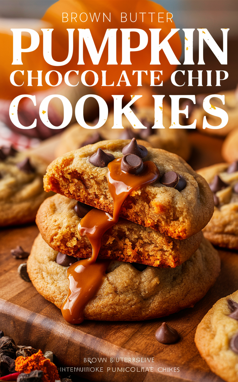 Pumpkin chocolate chip cookies recipe, pumpkin cookie recipe, brown butter cookie recipe, pumpkin chocolate chip recipe, pumpkin chocolate chip cookie recipe