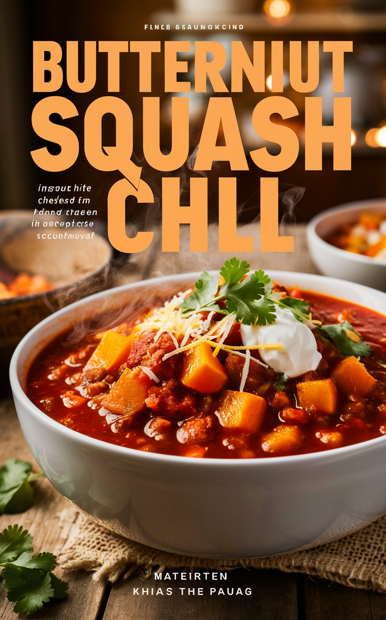 Butternut Squash Soup, Pumpkin Chili, Vegetarian Chili Recipe, Squash Stew, Harvest Chili